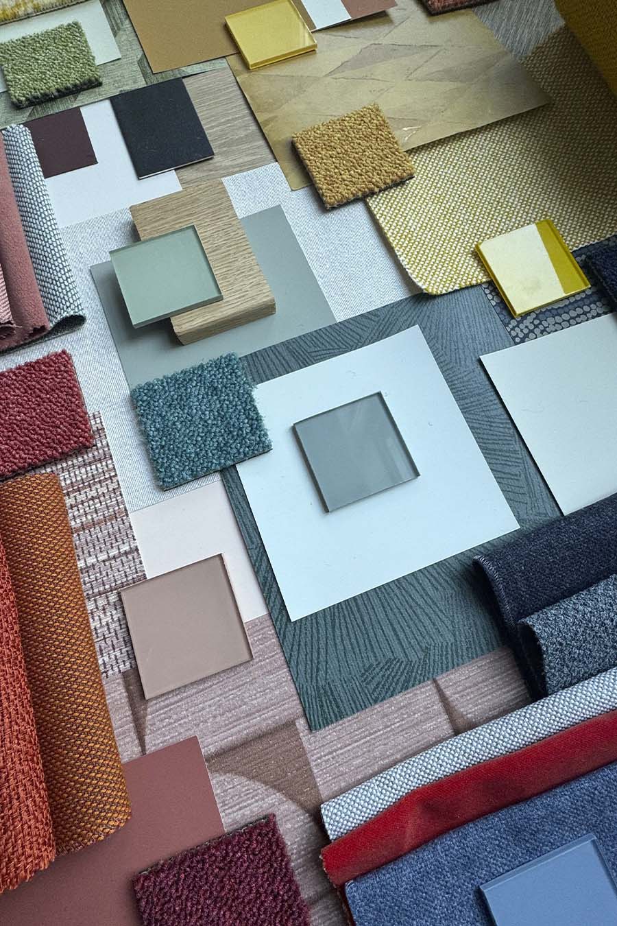 Interieurhuisstijl Centrum voor Schematherapie, materialen overzicht | Ontwerpstudio Nanaa