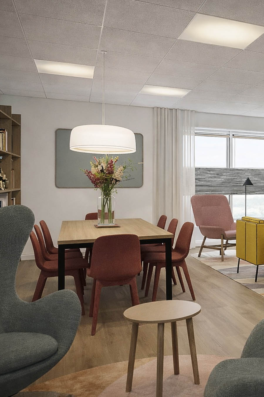 Interieurhuisstijl, interieur wachtkamer Centrum voor Schematherapie | Ontwerpstudio Nanaa