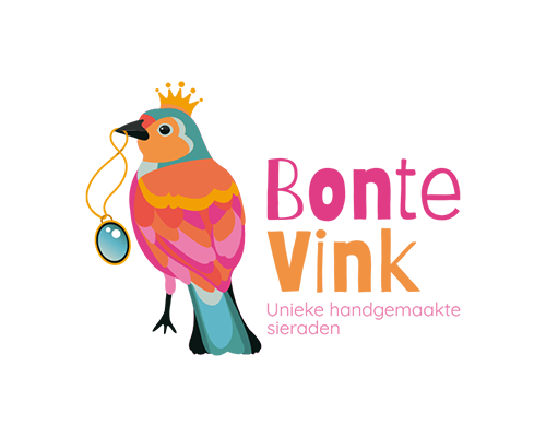 Logo Bonte Vink sieradenwebshop | Ontwerpstudio Nanaa