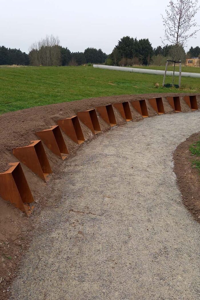 Cortenstalen urnenplekken Dela Hoentocht Mooi Roest | Ontwerpstudio Nanaa