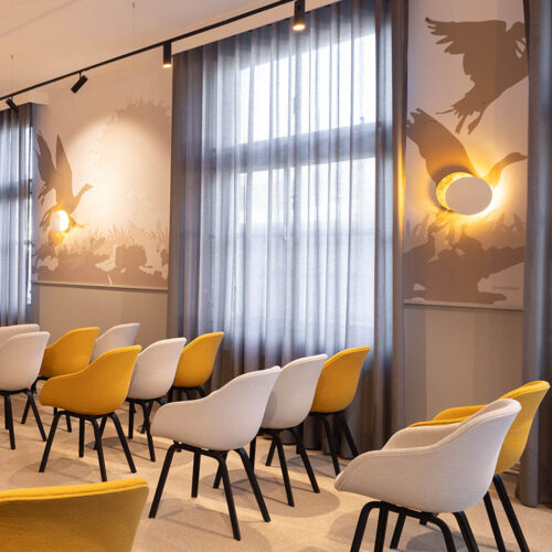 Ontwerp wandprint trouwzaal gemeente Deurne | Ontwerpstudio Nanaa