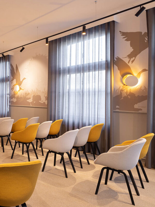 Ontwerp wandprint trouwzaal gemeente Deurne | Ontwerpstudio Nanaa