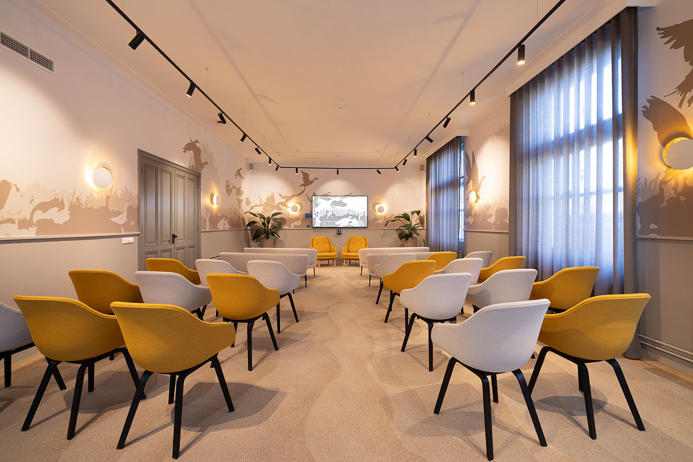 Trouwzaal Gemeente Deurne behang op maat | Ontwerpstudio Nanaa