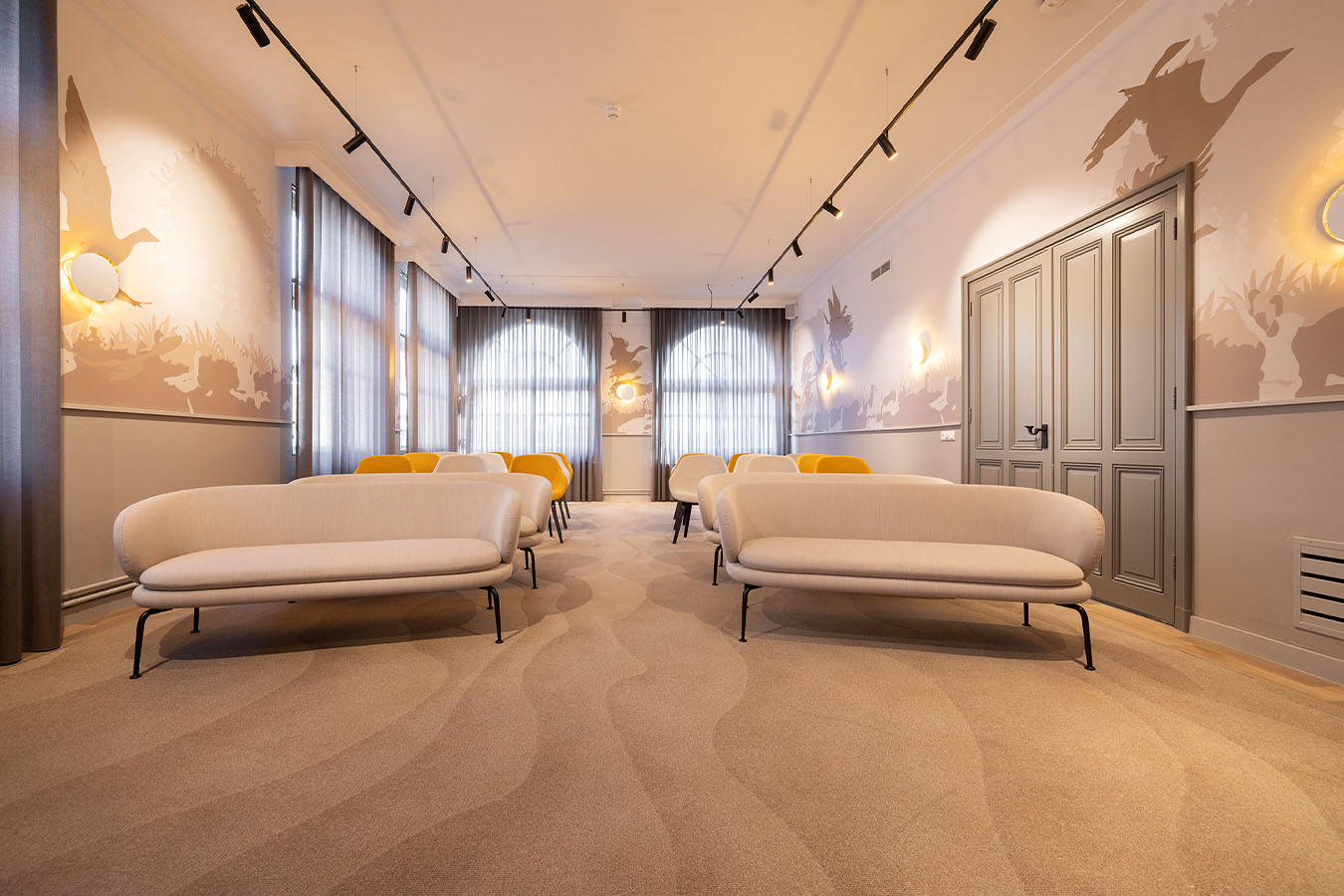 Trouwzaal Gemeente Deurne behang op maat | Ontwerpstudio Nanaa