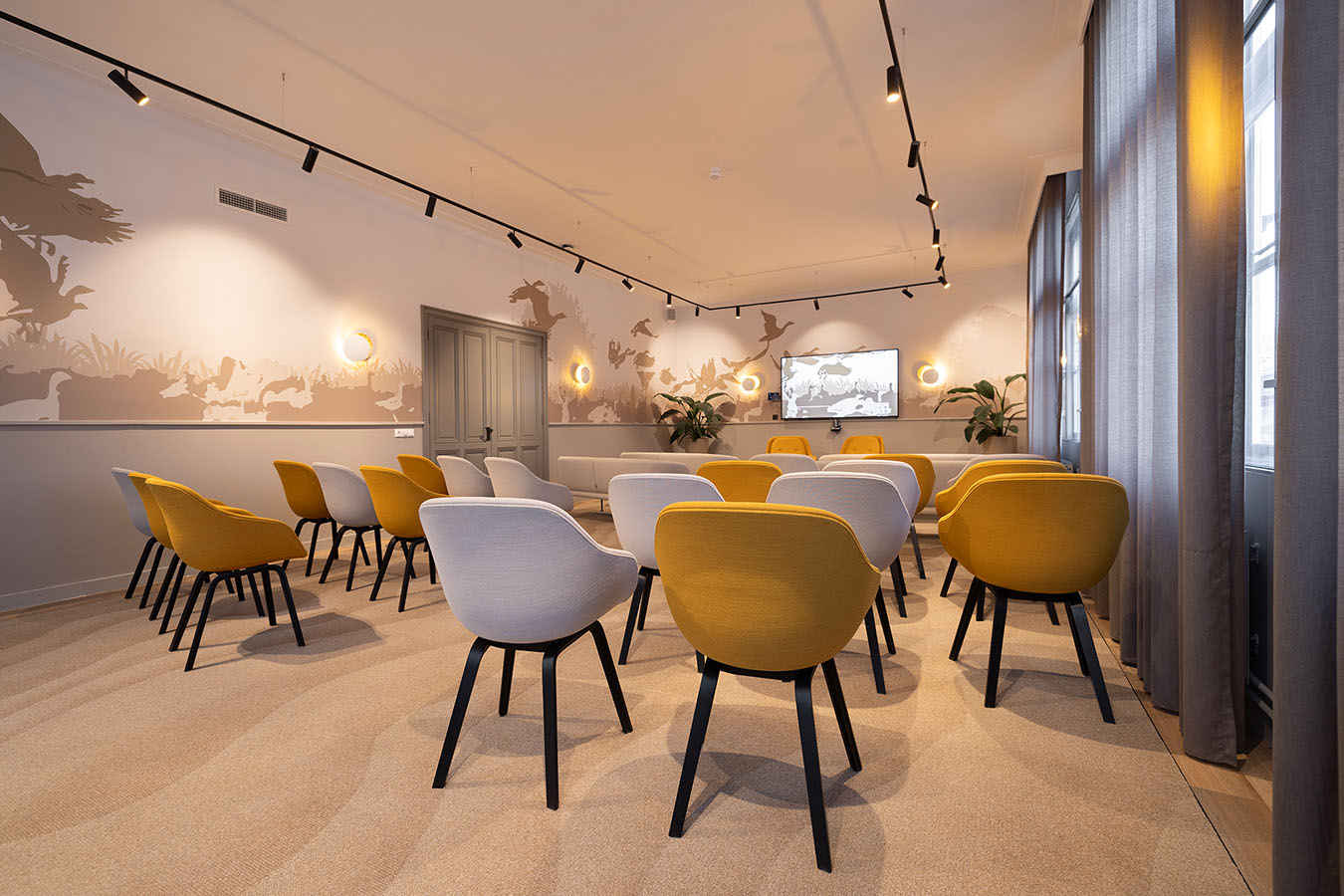 Trouwzaal Gemeente Deurne behang op maat | Ontwerpstudio Nanaa